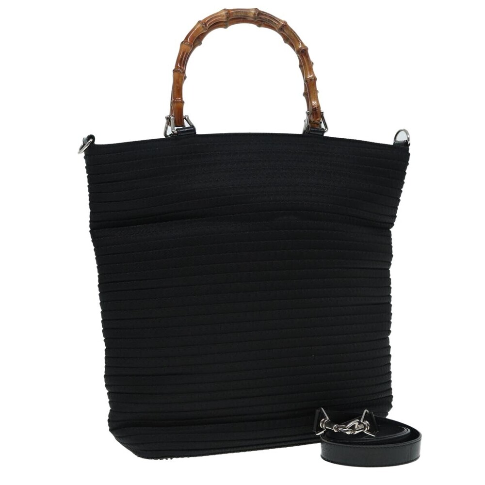 Gucci Vintage Bamboo Handle Nylon